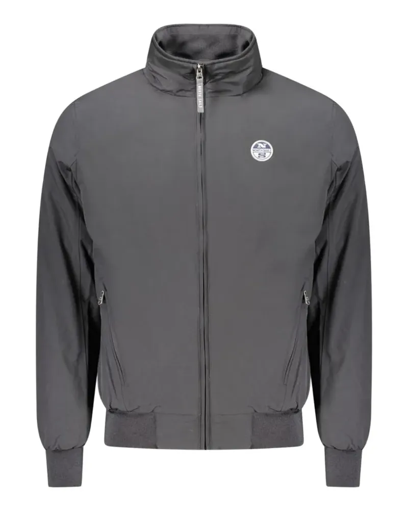 North Sails logo-detail bomber jacket - Grau Grau