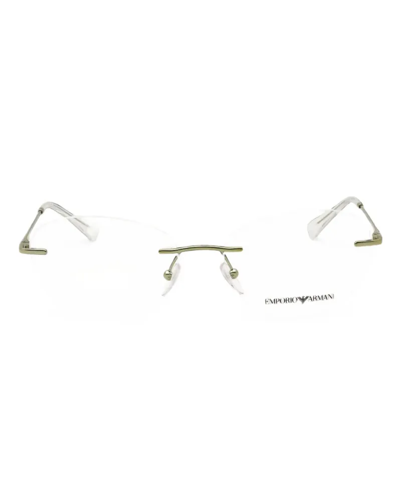Emporio Armani cat-eye rimless glasses - Grün Grün