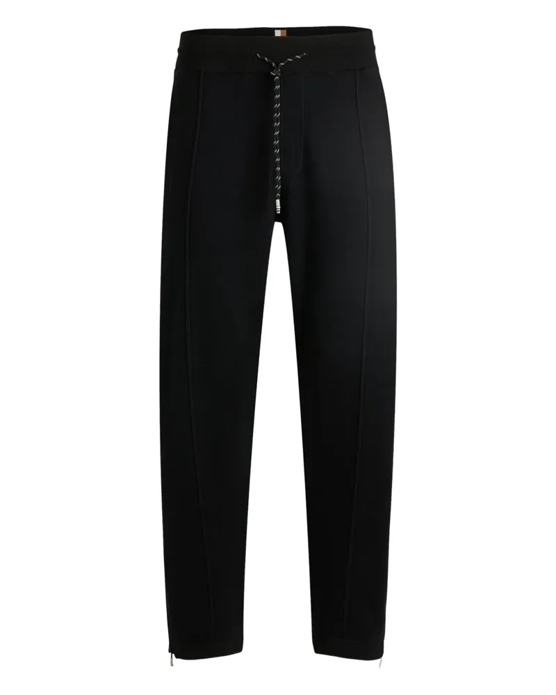 HUGO BOSS Hose mit dekorativer Naht - Schwarz Schwarz