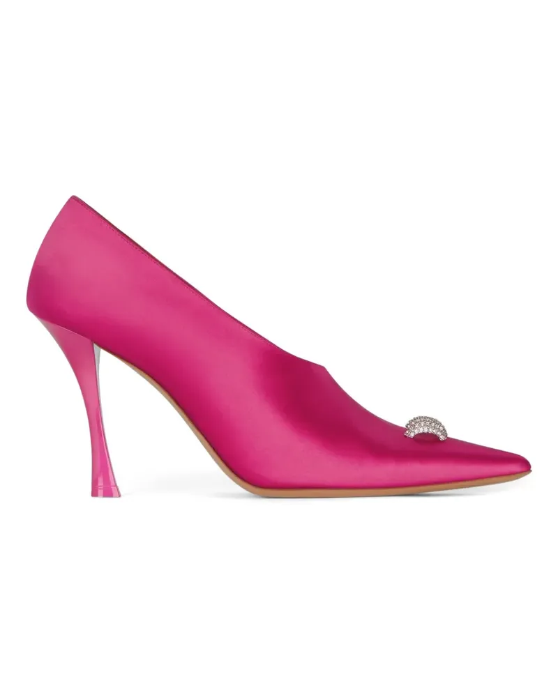 Givenchy rhinestone-embellished satin pumps - Rosa Rosa