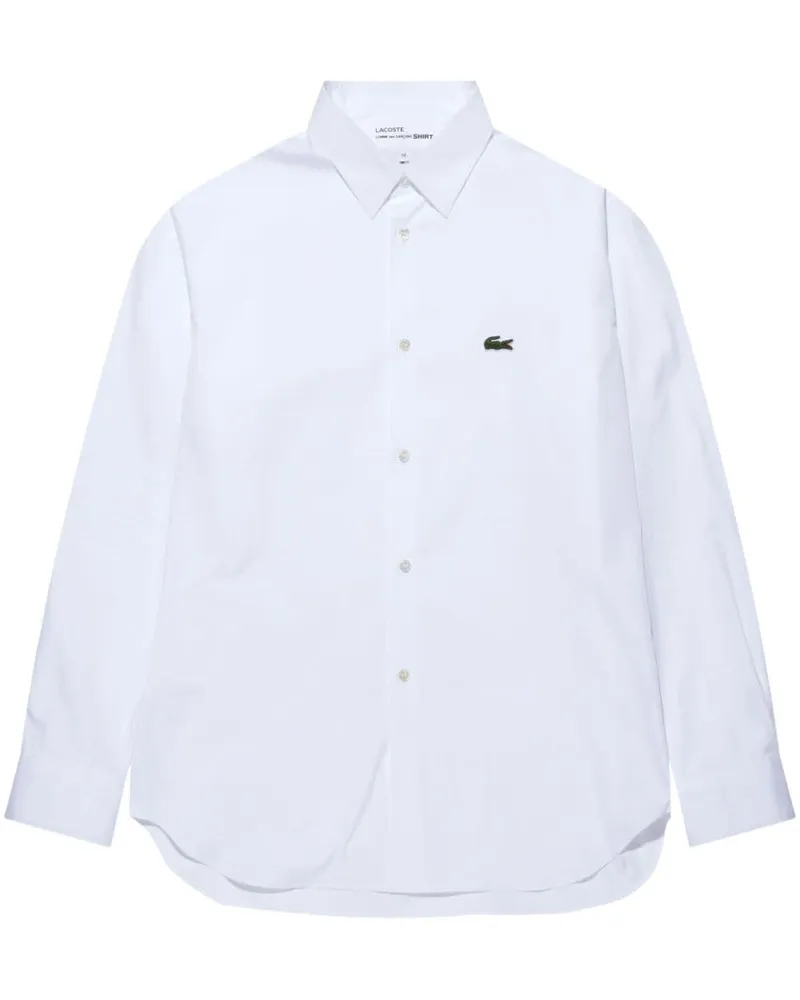 Comme des Garçons x Lacoste Hemd mit Logo-Patch - Weiß Weiß