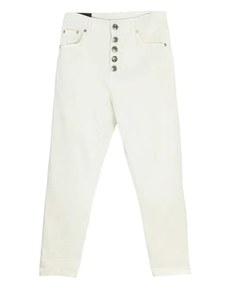 Dondup Koons Jeans mit Metallknöpfen - Weiß Weiß