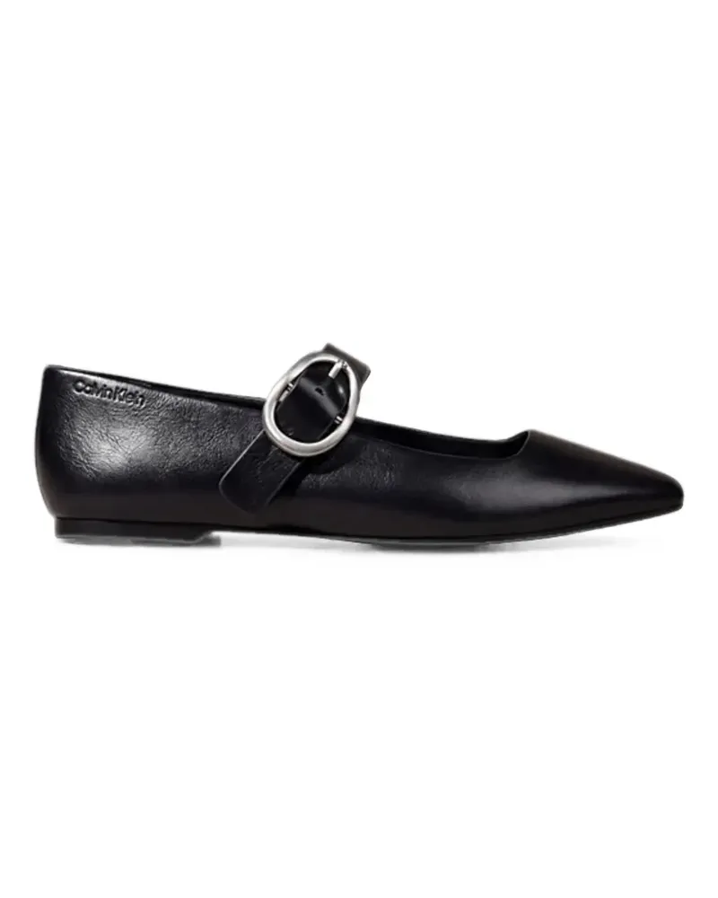 Calvin Klein buckle-fastening ballet flats - Schwarz Schwarz