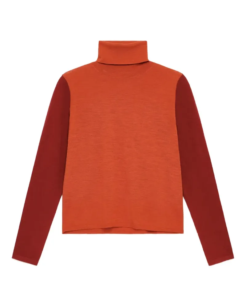 Maliparmi embroidered turtleneck sweater - Orange Orange
