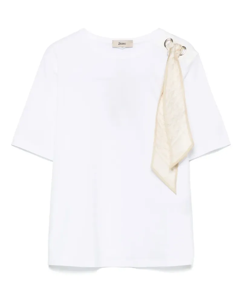 Herno T-Shirt aus leichtem Jersey - Weiß Weiß