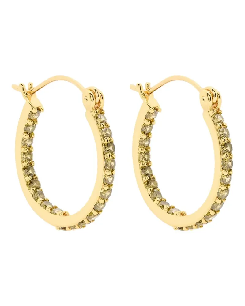 CRYSTAL HAZE mini Serena crystal hoop earrings - Gold Gold