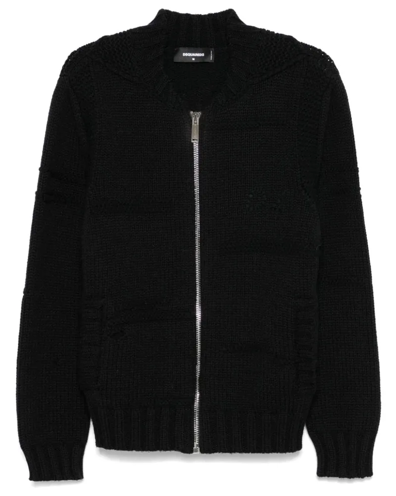 Dsquared2 Klassischer Cardigan - Schwarz Schwarz
