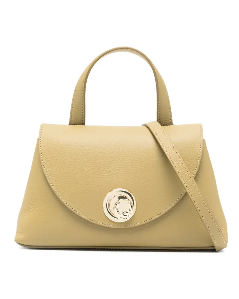 Coccinelle small Nika leather tote bag - Nude Nude