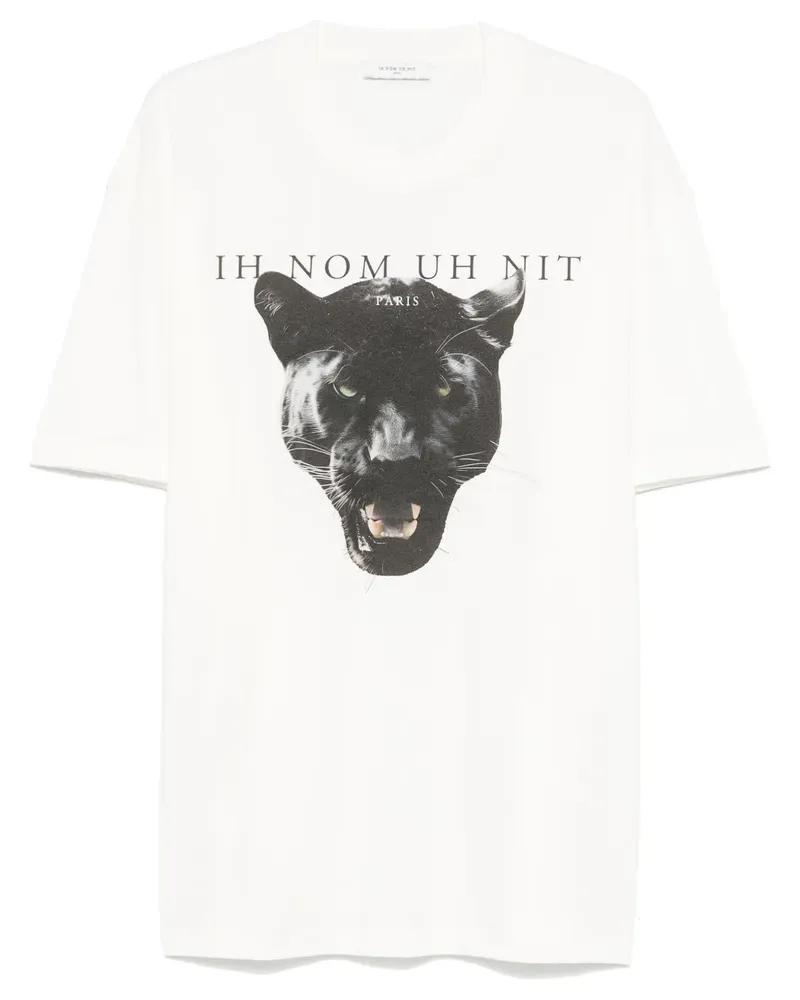 IH NOM UH NIT T-Shirt mit Panther-Print - Nude Nude
