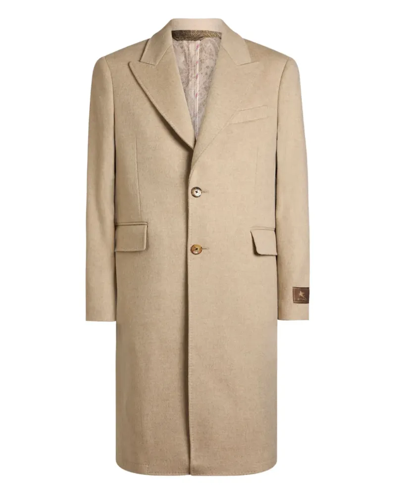Etro Einreihiger Mantel - Nude Nude
