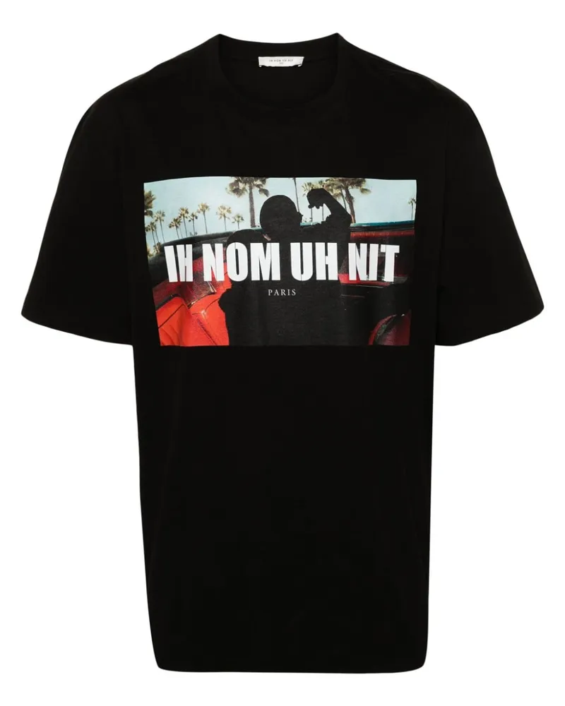 IH NOM UH NIT T-Shirt mit Logo-Print Schwarz