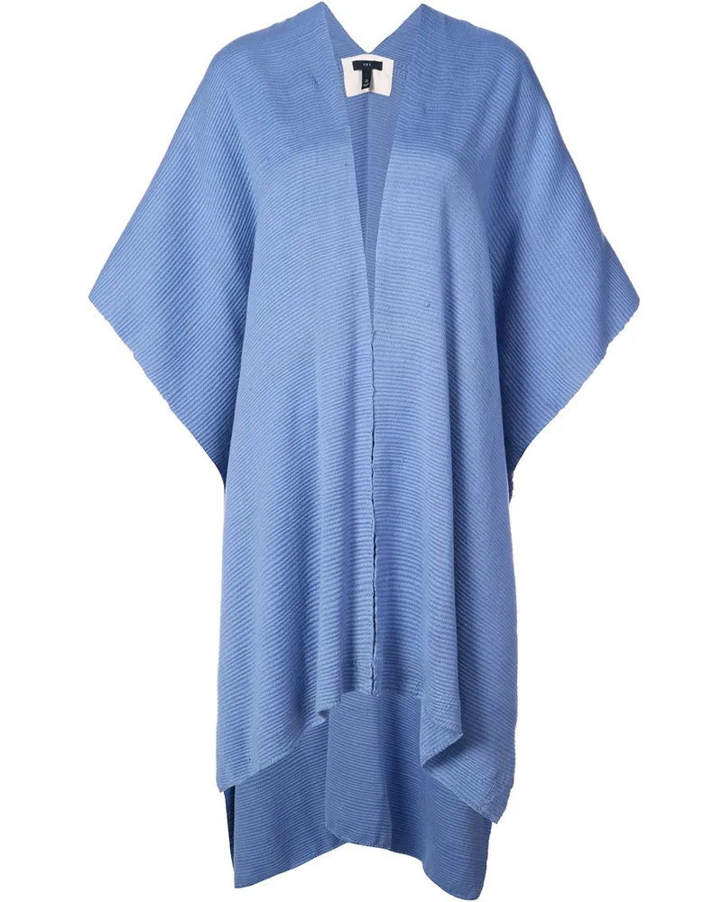 VOZ Oversized-Cardigan aus Baumwolle Blau