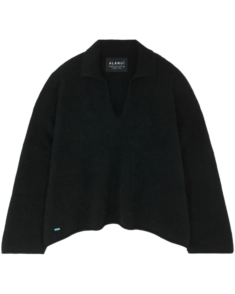Alanui Gestricktes Poloshirt aus Kaschmirgemisch - Schwarz Schwarz