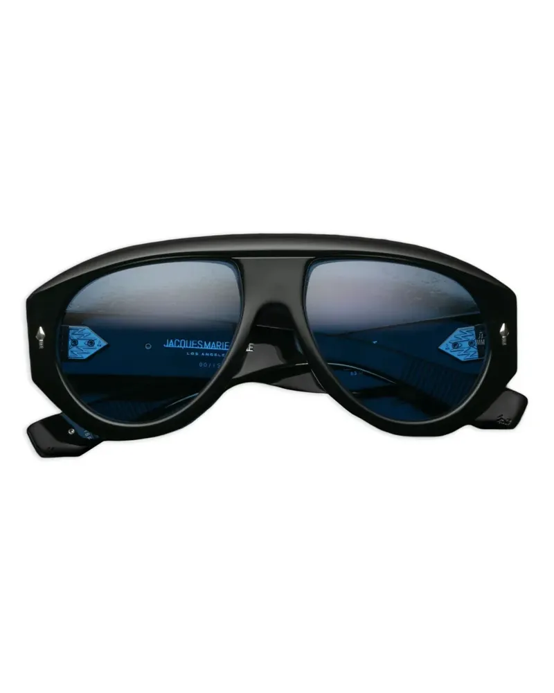 Jacques Marie Mage Getönte Pilotenbrille - Schwarz Schwarz