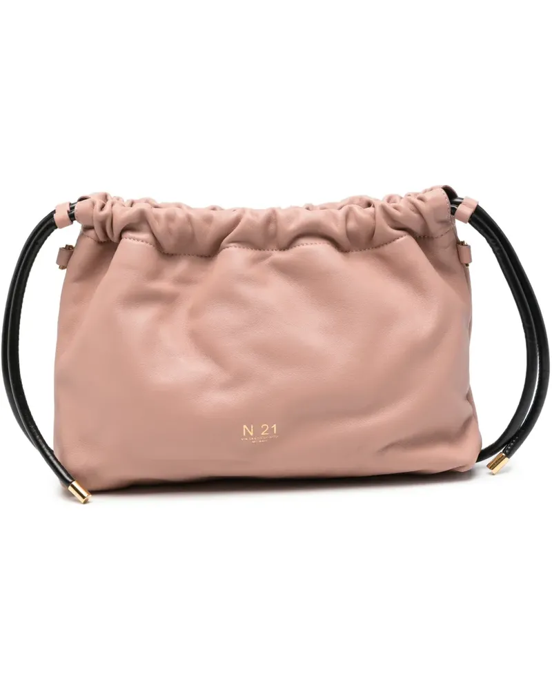 N° 21 Schultertasche mit Raffung - Rosa Rosa