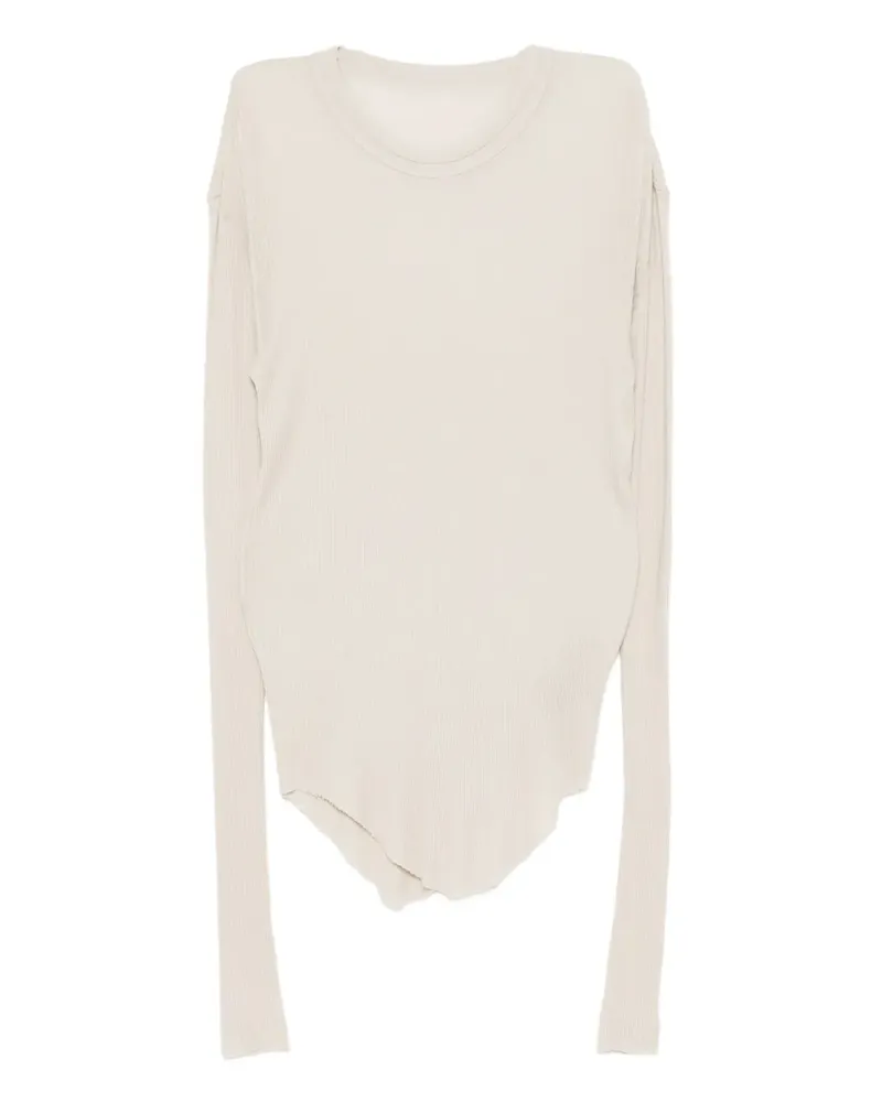 Julius T-Shirt mit ungesäumten Kanten - Nude Nude