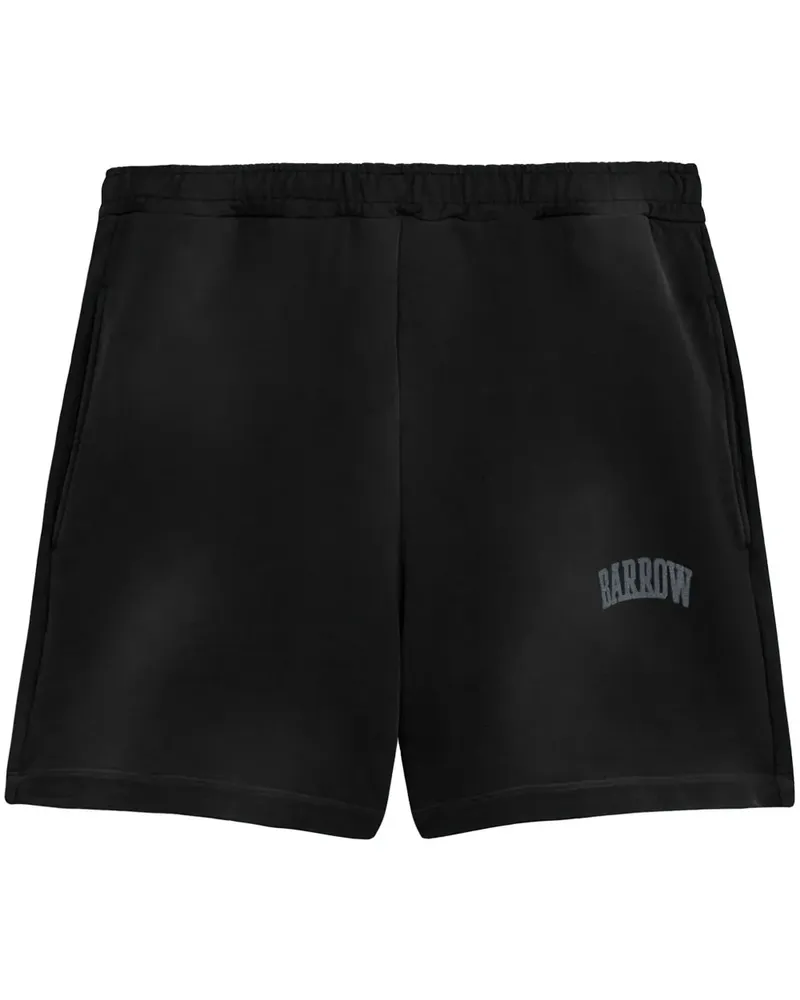 BARROW Shorts mit Logo-Print - Schwarz Schwarz