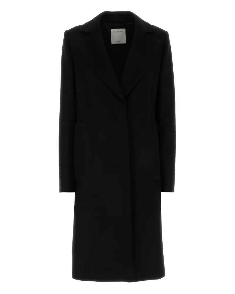 SPORTMAX Klassischer Mantel - Schwarz Schwarz