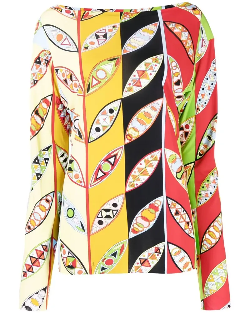 Emilio Pucci Oberteil mit grafischem Print - Mehrfarbig Mehrfarbig