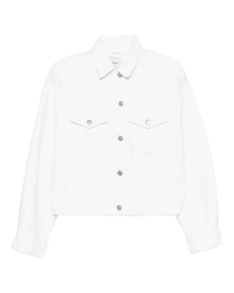 Reformation Rhodes Jeansjacke - Weiß Weiß