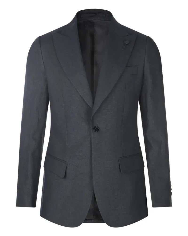 LARDINI Sakko mit Anstecknadel - Grau Grau