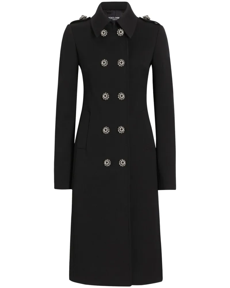 Dolce & Gabbana Klassische Cabanjacke - Schwarz Schwarz