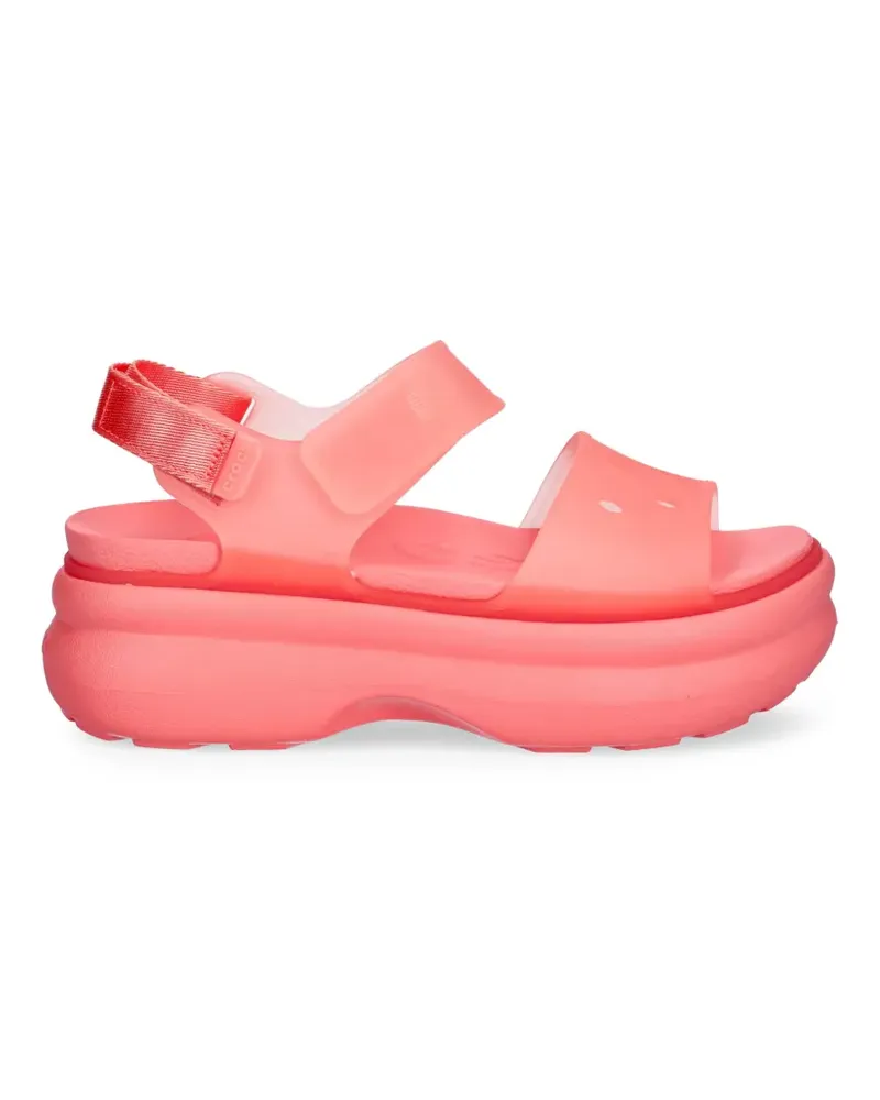 Crocs perforated platform sandals - Rosa Rosa