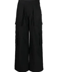 Alexander Wang Cargohose mit Logo-Budn Schwarz