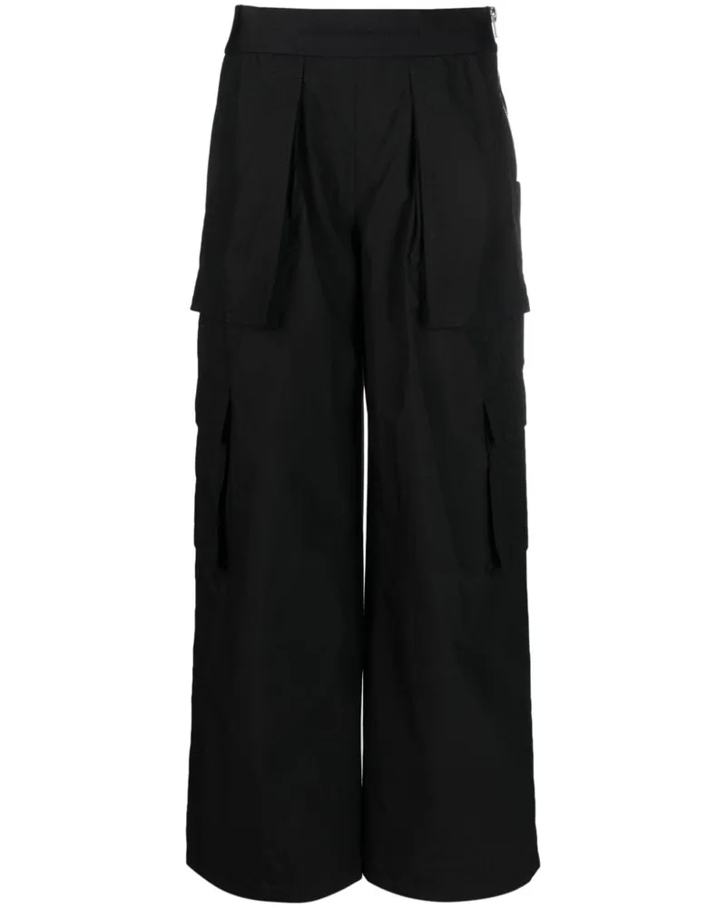 Alexander Wang Cargohose mit Logo-Budn - Schwarz Schwarz