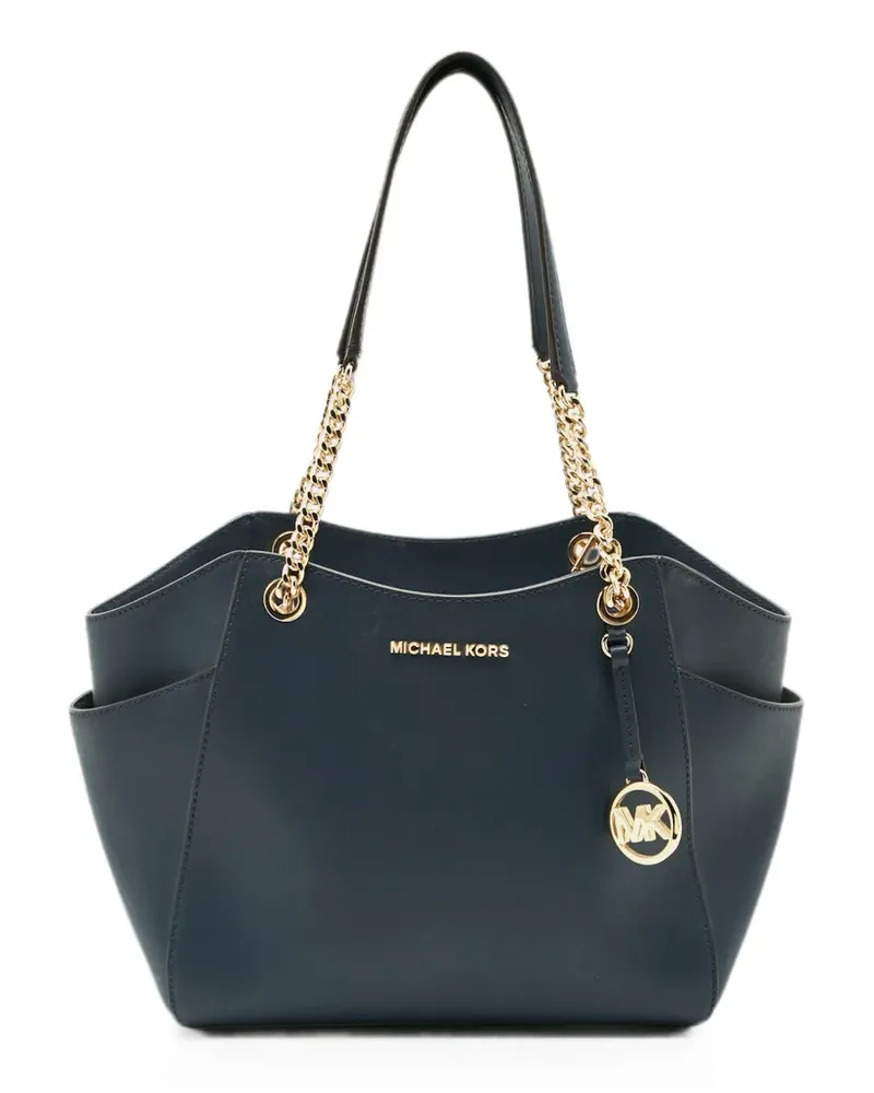 Michael Kors Jet Set chain leather shoulder bag - Blau Blau