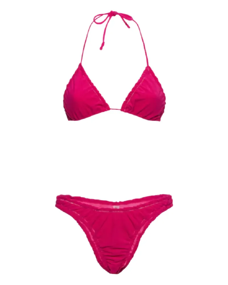 Reina Olga Guia triangle tie bikini - Rosa Rosa