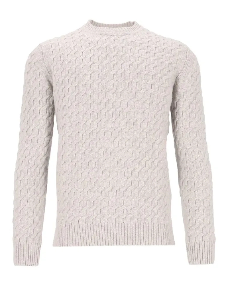 Al Duca D’Aosta 1902 Pullover mit Zopfmuster - Grau Grau