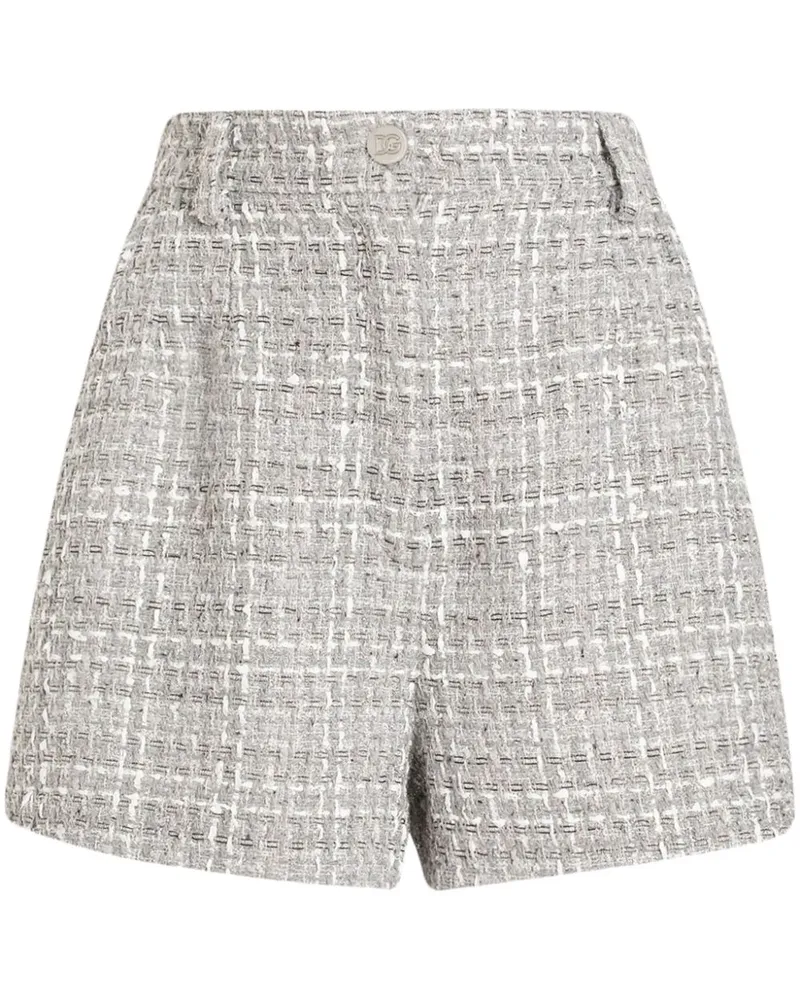 Dolce & Gabbana Karierte Shorts - Grau Grau