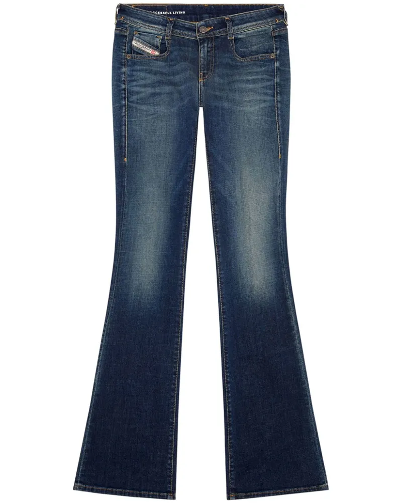 Diesel 1969 D-Ebbey Bootcut-Jeans mit mittelhohem Bund - Blau Blau