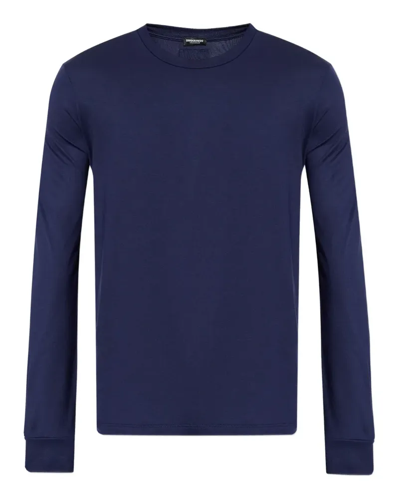 Dsquared2 Klassisches Langarmshirt - Blau Blau