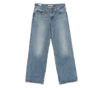 Jeans mit Gürtelschlaufen - Blau