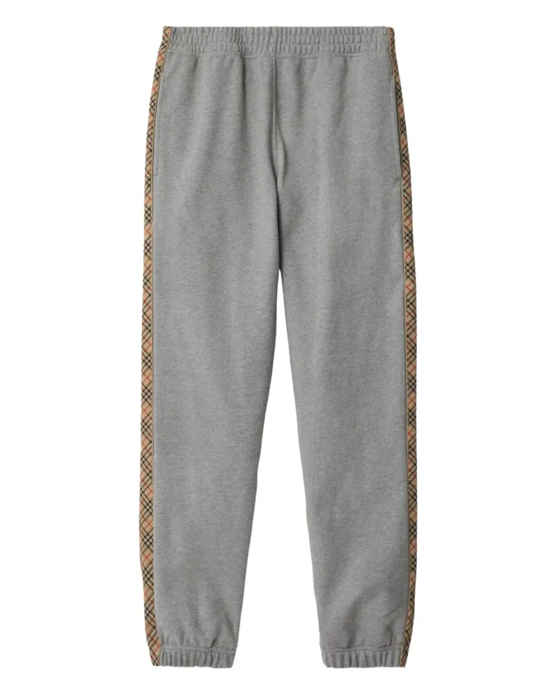 Burberry Jogginghose mit karierten Details - Grau Grau