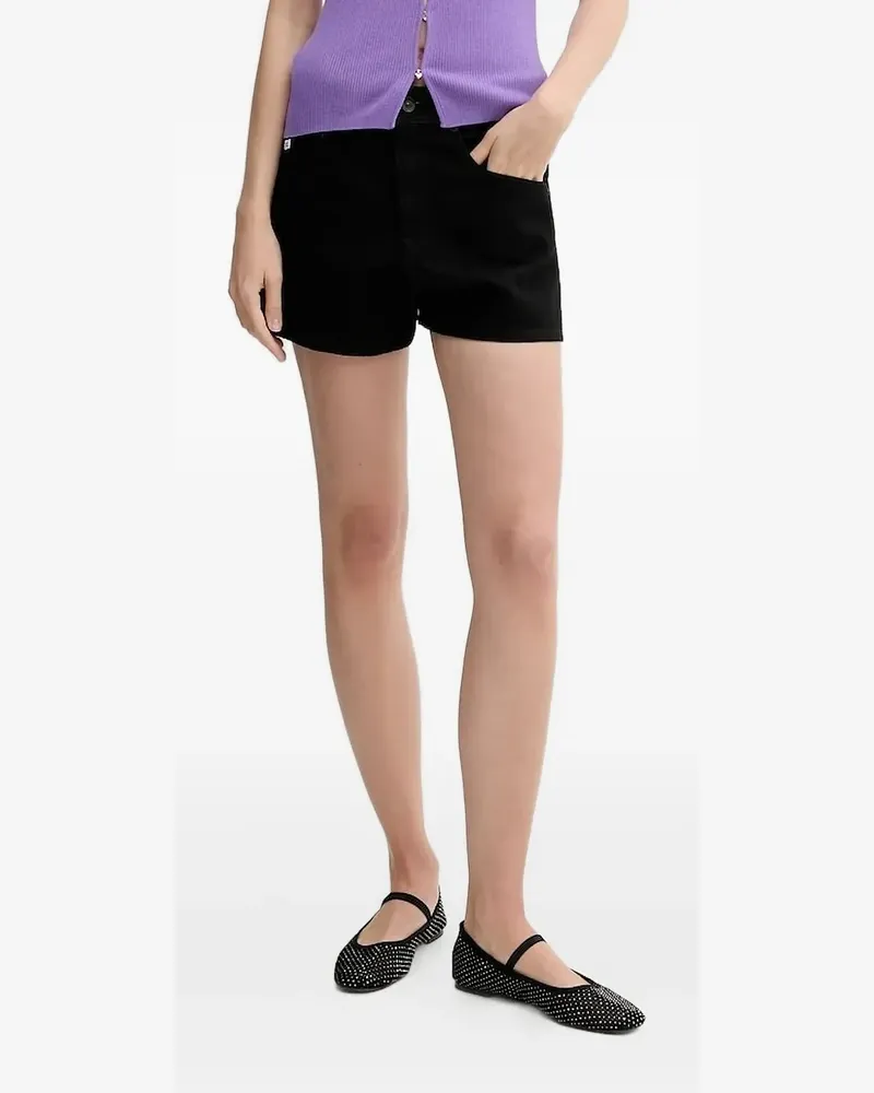 Miss Sixty Jeans-Shorts mit geradem Saum - Schwarz Schwarz