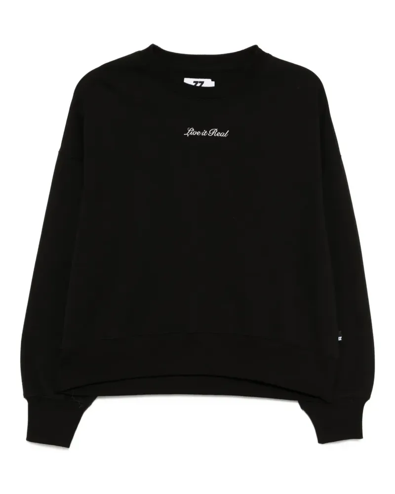 Izzue Sweatshirt mit grafischem Print - Schwarz Schwarz