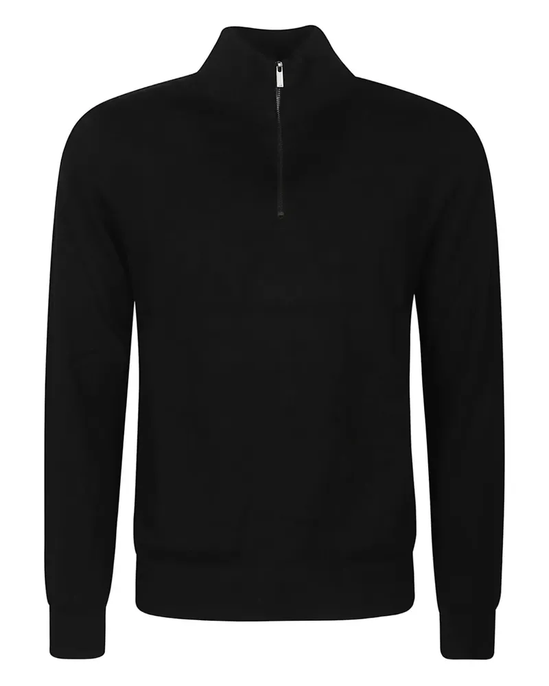 Michael Kors zip turtleneck sweater - Schwarz Schwarz