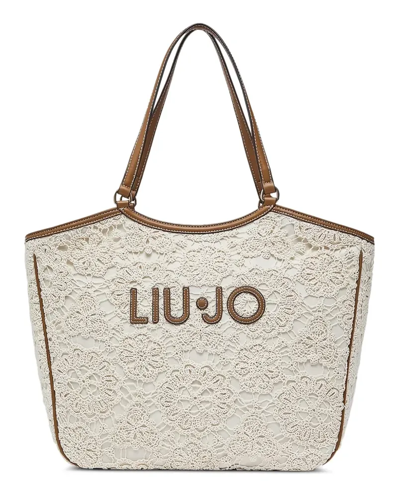 Liu Jo lace detail tote bag - Nude Nude