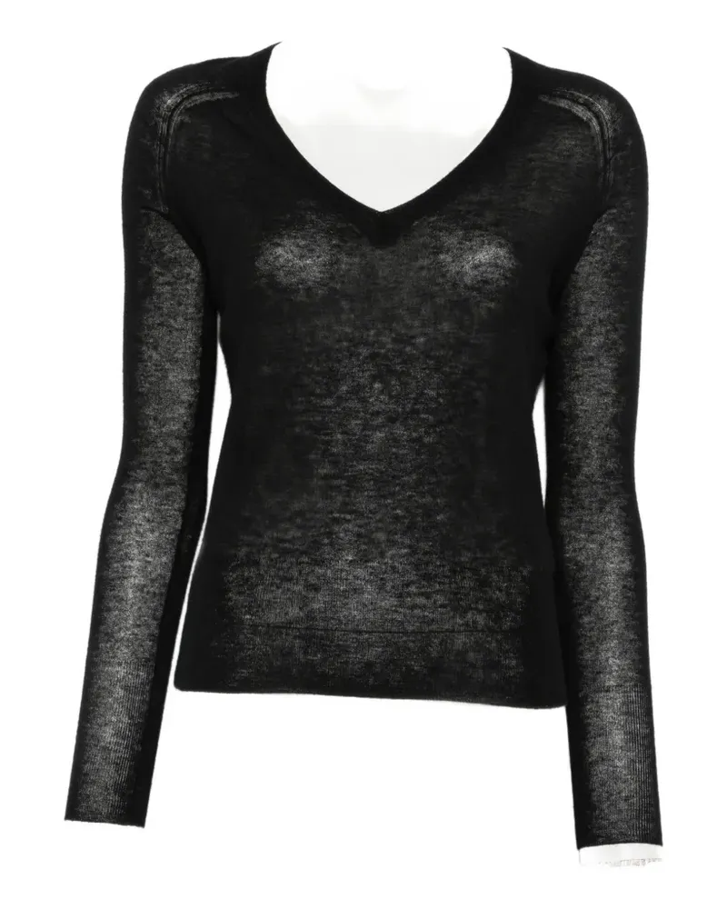 Joseph Cetus V-neck top - Schwarz Schwarz