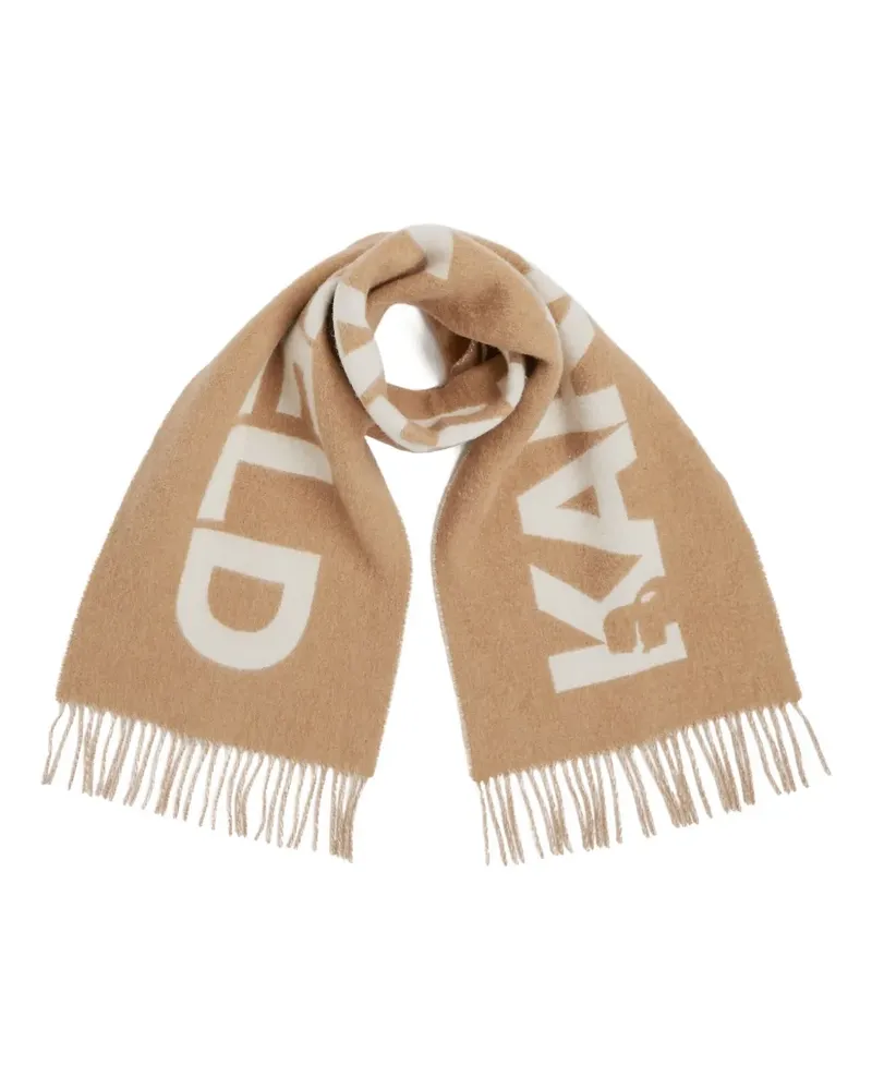 Karl Lagerfeld Gewebter K/Essential Jacquard-Schal - Braun Braun