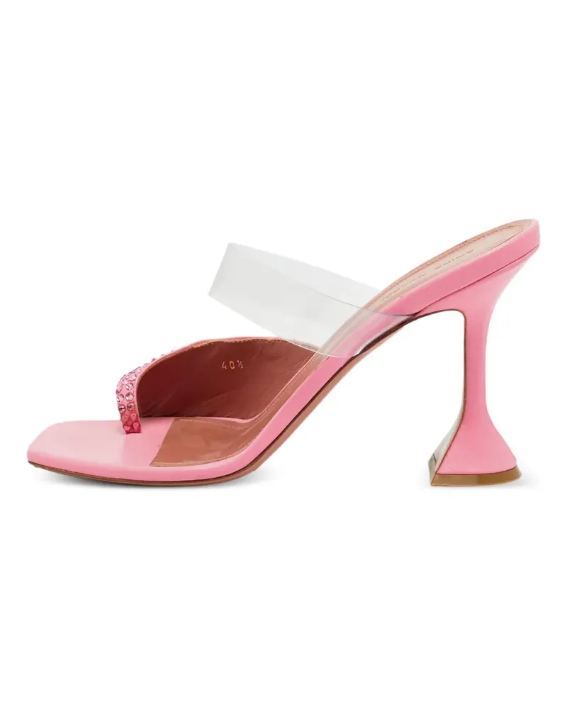 Amina Muaddi Shiona Sandalen mit Strass - Rosa Rosa