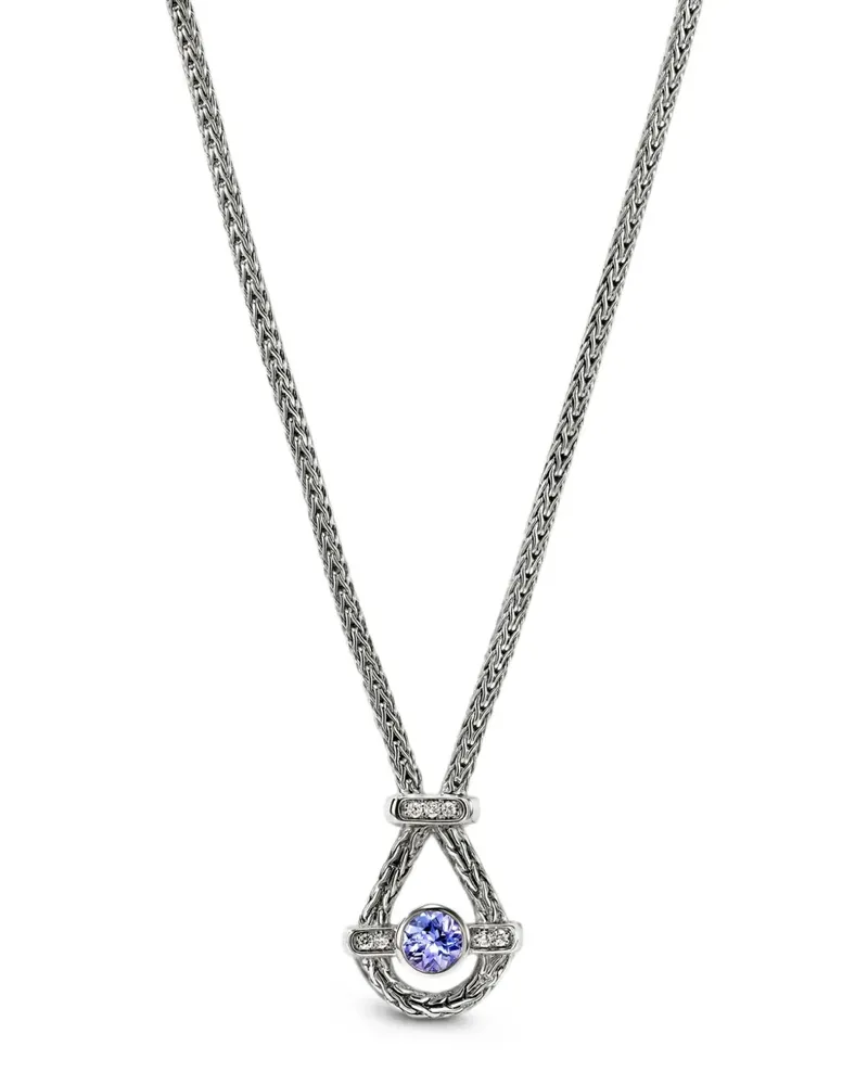 John Hardy Icon Halskette mit Tansanit und Diamanten - Silber Silber