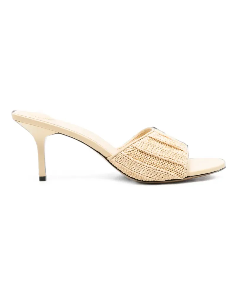 Jacquemus Cubisto woven open-toe sandals - Nude Nude