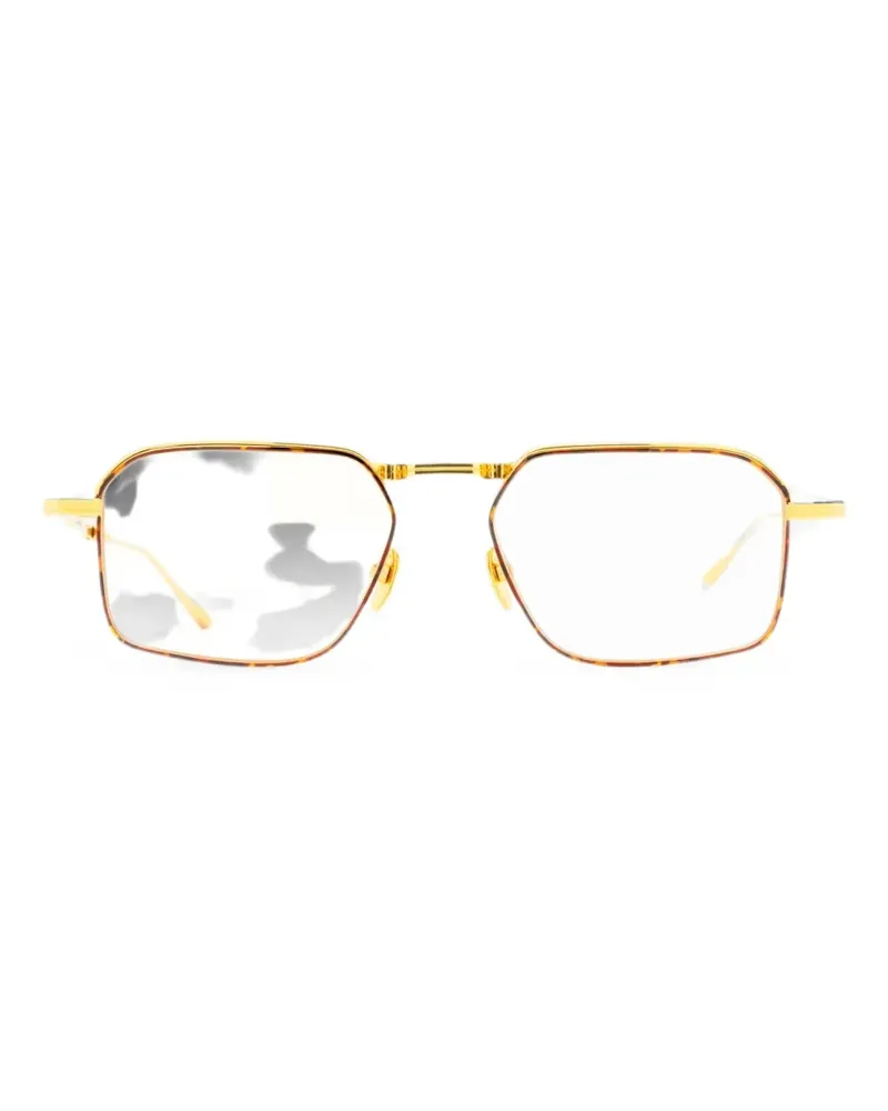 Jacques Marie Mage Koenig geometric-frame glasses - Gold Gold