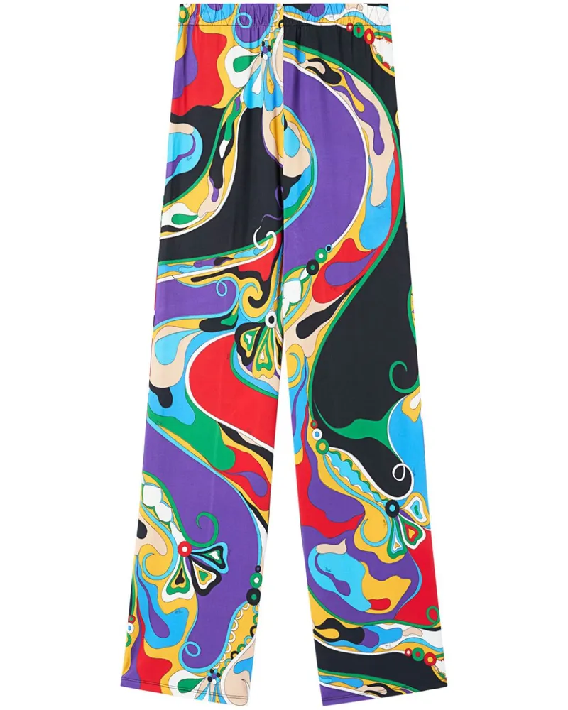 Emilio Pucci Hose mit Orchidee-Print - Violett Violett