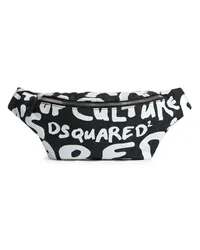 Dsquared2 Gürteltasche mit Logo-Print Schwarz