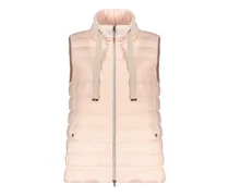 Daunenweste mit Kapuze - Rosa